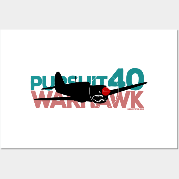 P40 War Hawk Wall Art by Siegeworks